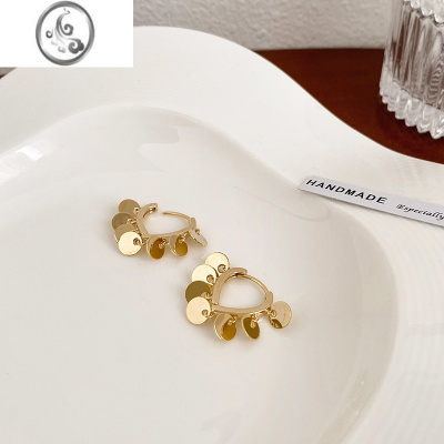 JiMi流苏耳夹女无耳洞2022年新款潮冷淡风高级感气质百搭耳扣个性耳饰