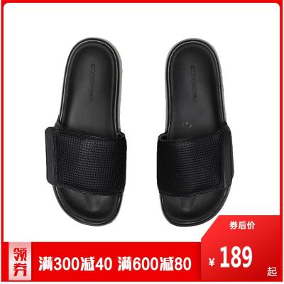 Skechers斯凯奇男鞋拖鞋2020新款时尚魔术贴露趾沙滩鞋休闲鞋51729