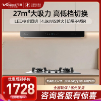 万和27m³吸力侧吸烟机WX750+JZY-B9B50 4.8KW燃气灶液化气灶具家用厨具套装