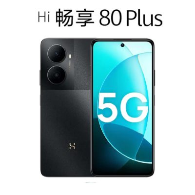 WIKO Hi畅享80 Plus 12GB+512GB 5G鸿蒙 幻夜黑 骁龙4 Gen2 40W快充 6620mAh电池 智能手机 Hi 畅享80