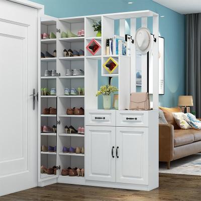 玄关柜屏风隔断客厅装饰置物架现代简约鞋柜一体入户厅进酒柜