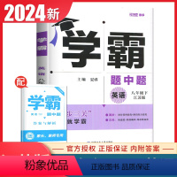 [正版]译林版2024春学霸题中题八年级下册英语江苏版 8年级下 同步初二同步课时提优教辅阶段综合练习册专题整合学霸尖