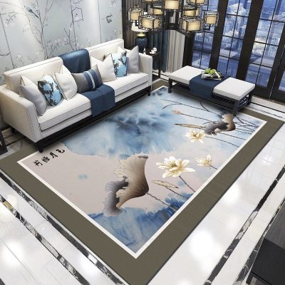 木儿家居新中式客厅地毯可定制茶几毯卧室满铺床边毯地垫垫脚垫