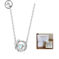 JiMi925银银在逃公主项链女生小众跳动的心锁骨链情人节礼物送女友