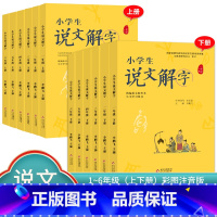 说文解字[上下册]2本 小学四年级 [正版]小学生说文解字 小学生写字 一二三四五六年级上下册 语文教科书文字讲解生字学