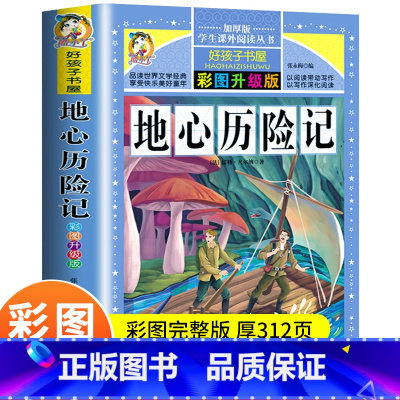 [正版]地心历险记 彩图升级版 凡尔纳科幻小说小学生课外阅读物8-9-10-12周岁青少儿童书籍2-3-4-5-6三四