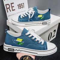 2026春夏季新款透气帆布鞋男士休闲鞋百搭经典运动风板鞋舒适男鞋