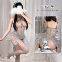 霏慕性感镂空女式情趣睡衣大码开裆内衣女士情趣内衣套装7483