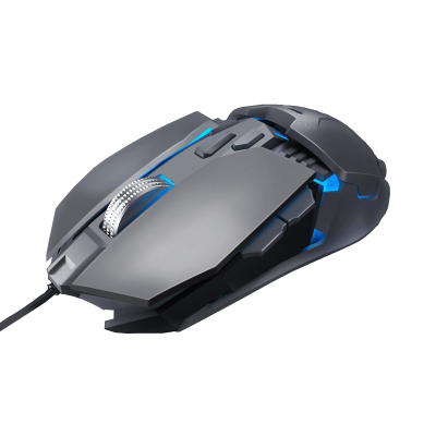 本手游戏鼠标有线电竞机械鼠标台式笔记本电脑家用办公加重绝地求生lo新款裁决（金属灰）游戏鼠标