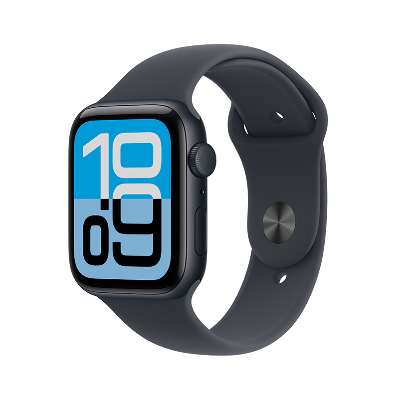 Apple Watch SE3 GPS 44毫米午夜色铝金属表壳 午夜色运动型表带-S/M