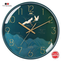 TIMESS国潮钟表挂墙挂钟客厅家用个性创意时尚大气免打孔石英时钟