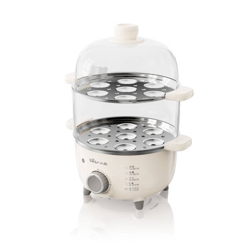 小熊(Bear)煮蛋器 多功能小型早餐机ZDQ-C14L3 双层