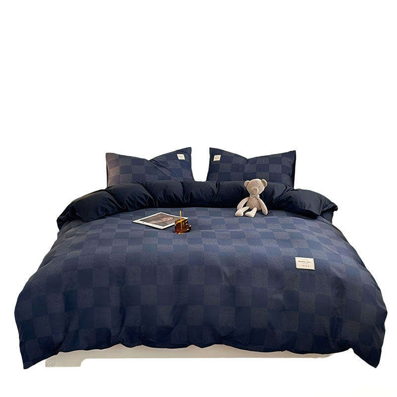 科朴优品 柔肤棉四件套-牛仔格KUUP-CM012- 200*230cm