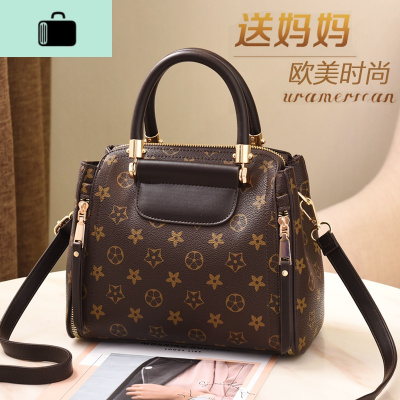 手提包包女2020新款潮时尚妈妈包单肩中年女士质感百搭洋气斜挎包NEW LAKE女斜挎包
