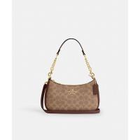 蔻驰(COACH)女士单肩包签名涂层帆布多口袋轻便休闲通勤包