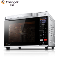 长帝(Changdi)电烤箱 CRWF32KE 32L智能空气烤箱 工业级全景风烤 搪瓷内胆 旋转烤叉 专业级烘焙电烤箱