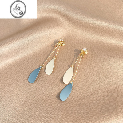 JiMi蚊香盘耳夹无耳洞女新款小众设计感适合圆脸的高级感简约耳坠耳饰