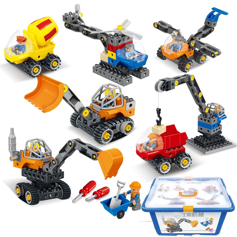 大颗粒积木兼容le高科技编程教具45002工程套装机械齿轮9656拼装积木