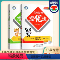 [2本套装]语文人教+数学苏教 二年级下 [正版]2024春季新版亮点给力提优班多维互动空间二年级下册语数全套2册小学2