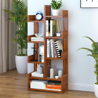 简约现代书房家具人造板书架北欧书柜落地小书架客厅收纳架办公室置物架书柜储物柜组合鱼骨书架