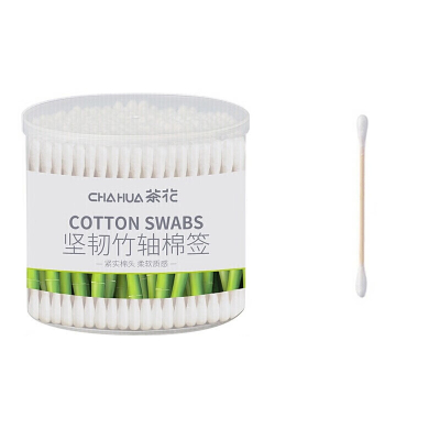 茶花 坚韧竹轴棉签300支 300只/套