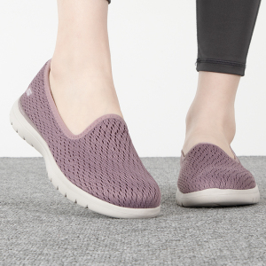 Skechers/斯凯奇女鞋新款一脚穿健步鞋网面透气运动休闲鞋136505-LTMV ZP
