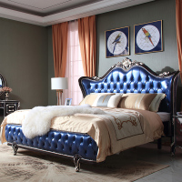 欧式床双人床法式公主床现代简约实木1.8米1.5m简欧婚床 主卧