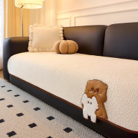 轻奢高级感一片式雪尼尔感四季通用防滑防猫抓皮直排专用沙发垫