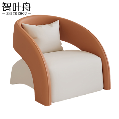 智叶舟休闲沙发单人位70*75*70cm张