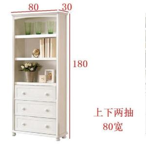 森美人板和木结合韩式儿童60书架现代120组合书柜100书橱飘窗柜客厅展柜