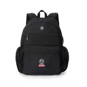 SUISSEWIN瑞士军刀时尚潮流新款商务背包出行双肩包SN9026 黑色