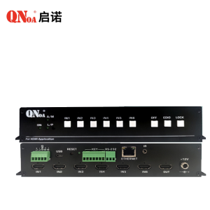 启诺QN-CH0601 HDMI信号处理器 6进1出无缝4K全自动处理器 黑色(台)