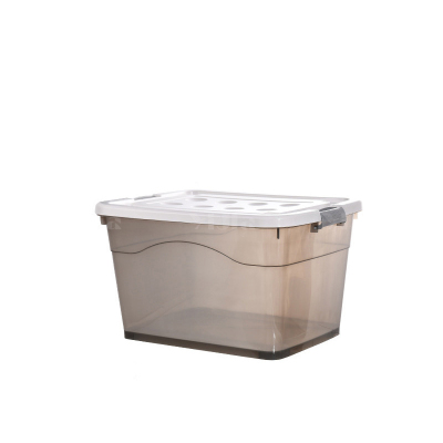 翌嘉 YJ4060304透明收纳箱衣服整理箱带轮物品收纳箱