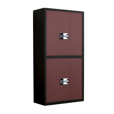 慧采云 办公家具优质钢制套色通双节国宝锁柜办公柜铁皮柜收纳柜储物柜900*420*1850mm