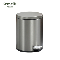 珂美芙 脚踏圆形垃圾桶 6L 个