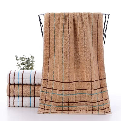 苏听云航STM0197H毛巾纯棉条纹定制商品（计价单位：条）颜色随机米色/浅咖色