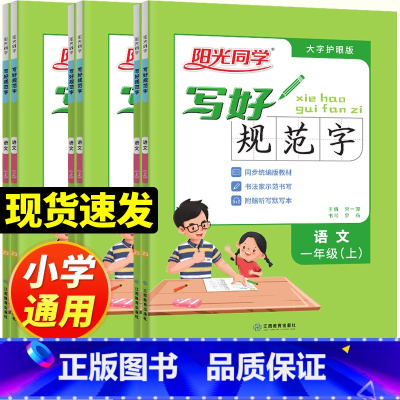 [全2册]写好规范字+计算小达人 一年级上 [正版]2023版 写好规范字语文一二三四五六年级上册同步练字帖硬笔书法字体
