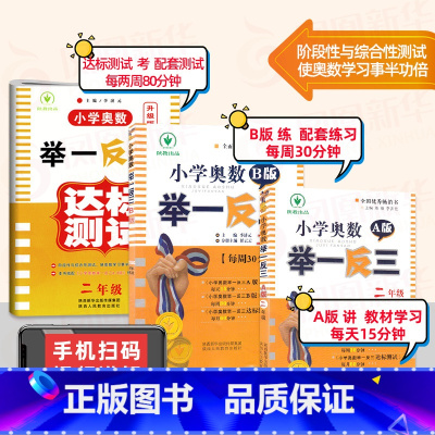 小学奥数举一反三 A版+B版+达标测试升级版 [正版]举一反三2年级二年级小学奥数举一反三二年级奥数思维训练人教版奥数二
