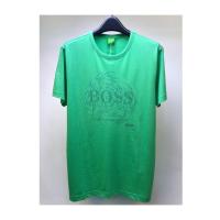 Hugo boss绿色圆领短袖T恤男装休闲百搭基础款服饰