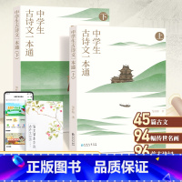 中学生古诗文一本通 (上下2册) 初中通用 [正版]中学生古诗文一本通上下全套2册初中古诗词和文言文全解一本通中学生语文