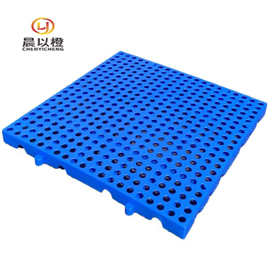 晨以橙 防潮塑料托盘垫脚 圆孔垫板50*50*3cm 个