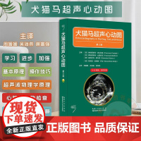 犬猫马超声心动图 第2版 978757063499 小动物超声 心脏超声 犬猫心脏超声心动图 马超声 湖北科学技术出版社