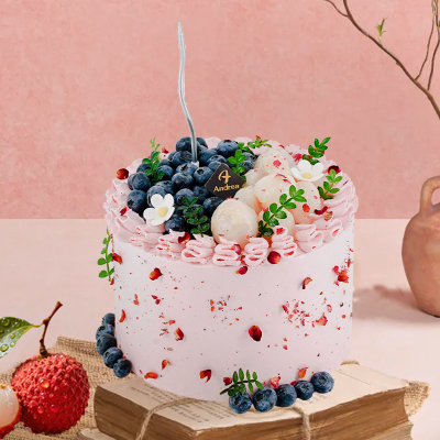 安德莉亚+生日蛋糕+动物奶油+新鲜水果