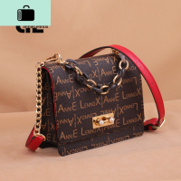 女包2020新款包包女包新款2019斜挎包女百搭ins时尚单肩包女小包NEW LAKE 红咖女士单肩包