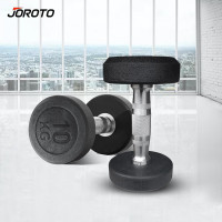 捷瑞特(JOROTO)美国品牌环保包胶六角哑铃男士家用健身器材7.5kg/对
