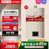 [小蛮腰PRO]林内燃气热水器13升家用恒温GC22节能ECO变频恒温 同款13GD32