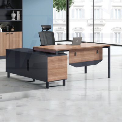 科朔 办公桌老板桌经理桌现代班台经理桌板式班台1.8米KS-1816WJ