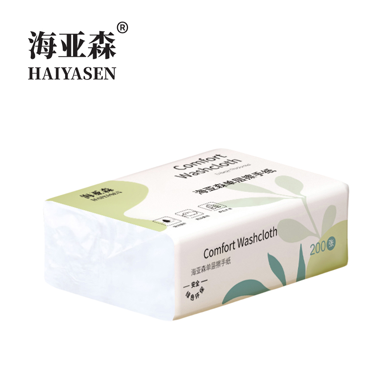 海亚森 TK-1041 单层擦手纸纸巾225*225mm 200抽/包(单位:包)