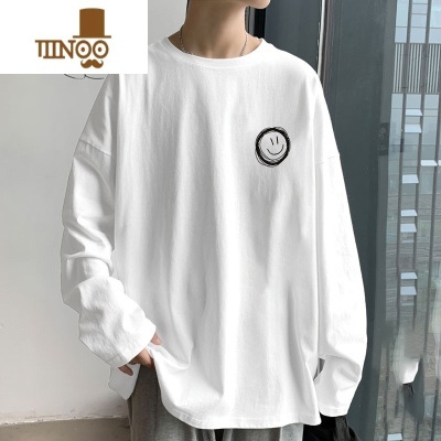 YANXU男士长袖t恤内搭上衣服2023新款ins潮牌宽松休闲打底衫