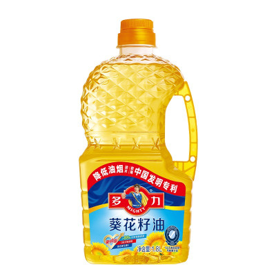 多力葵花籽油1.8L物理压榨充氮保鲜家用小瓶装烹饪炒菜烘焙食用油酥田推荐